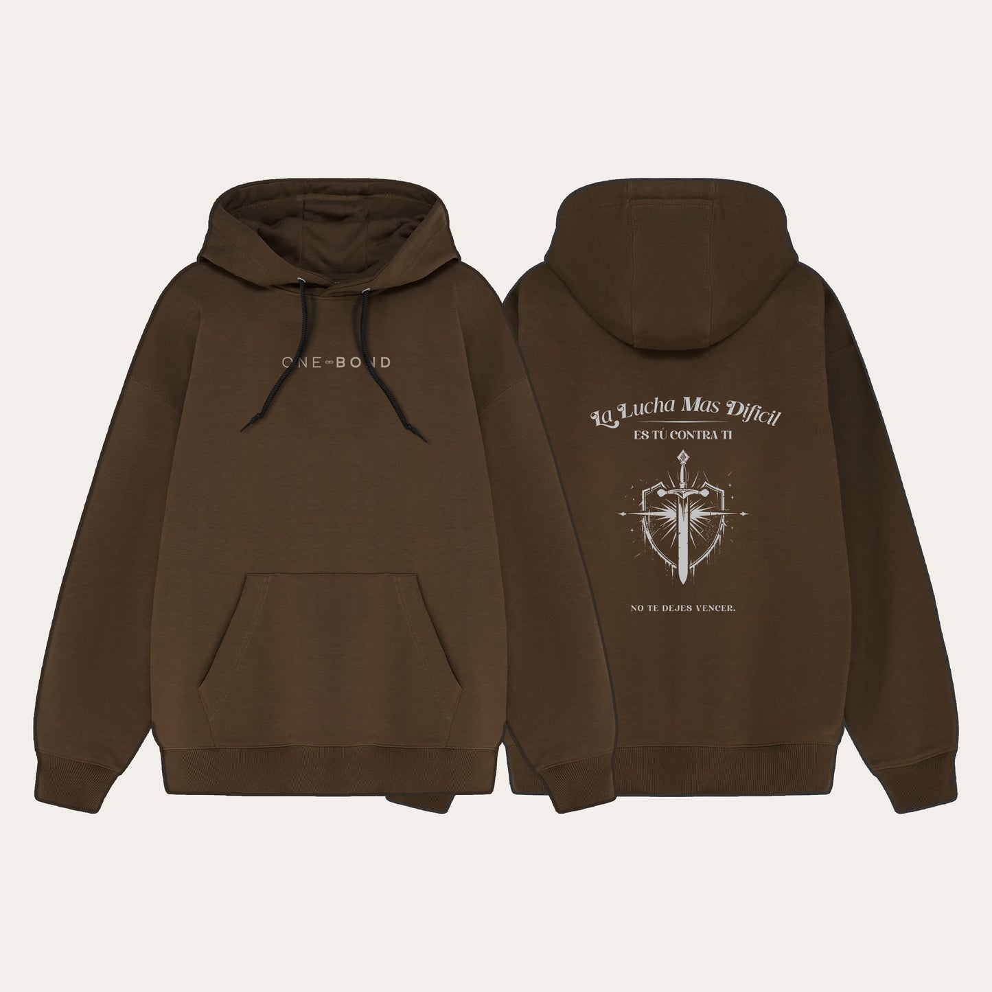 La Lucha Más Difícil - Brown Hoodie