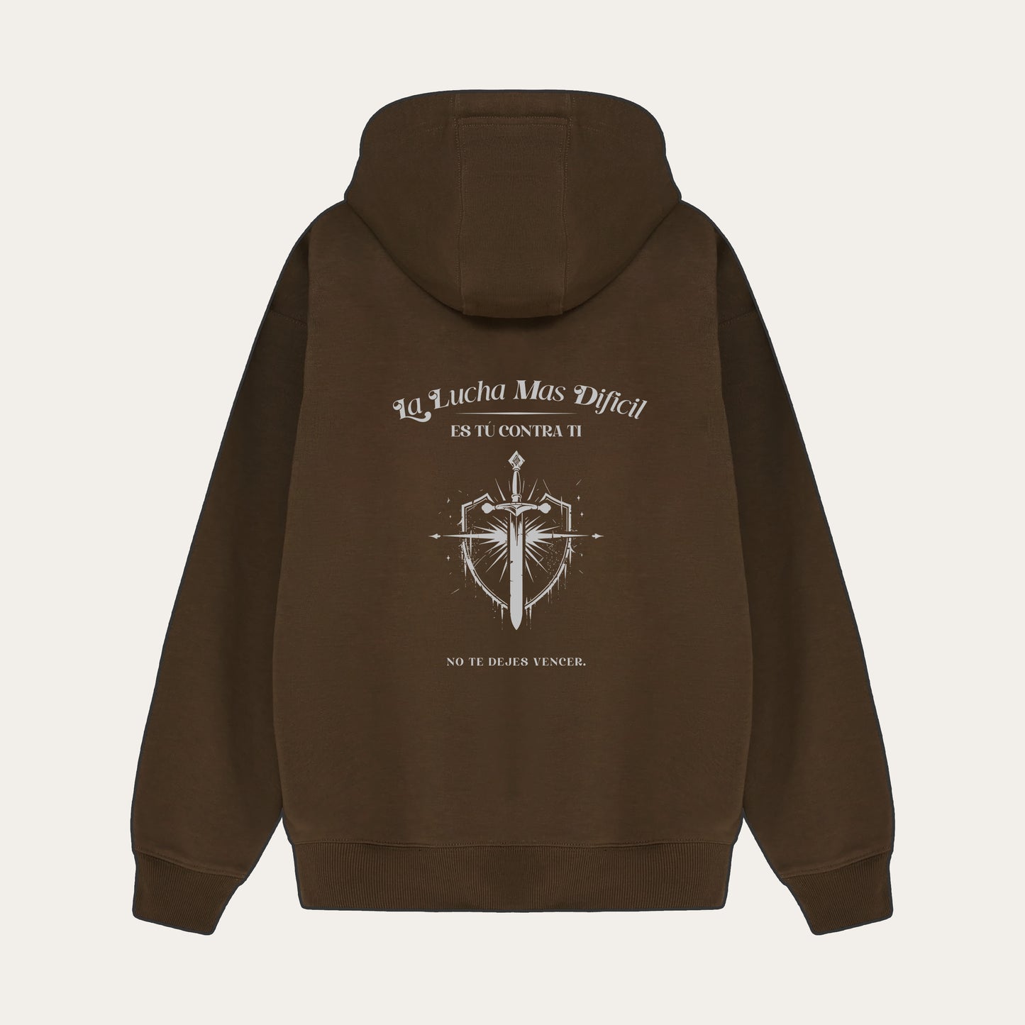 La Lucha Más Difícil - Brown Hoodie